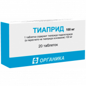 Тиаприд таблетки 100 мг № 20 Органика