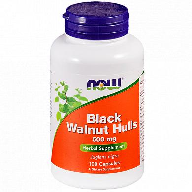 NOW Black Walnut Hulls - Экстракт черного ореха